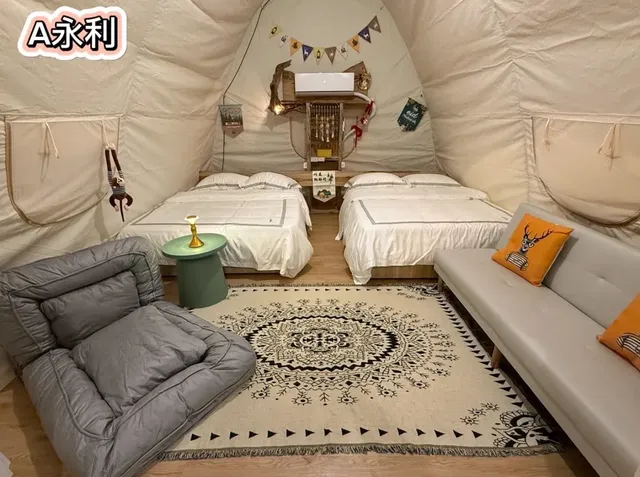 帆船村露營區｜獨家7折起！豪華露營一泊三食-【豪華露營】A永利-1