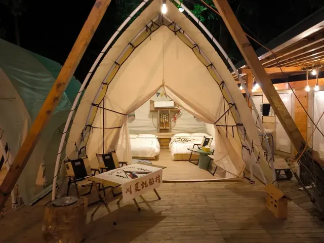 帆船村露營區｜獨家7折起！豪華露營一泊三食-【豪華露營】F新濠-2