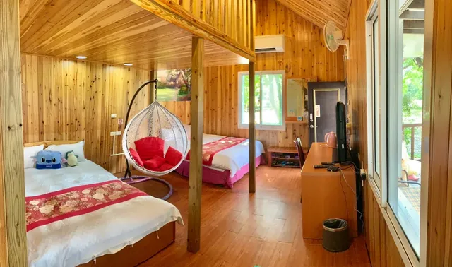 Fairy tale village ecological farm B & B-Single-family cabin for 6 people, parent-child slide-1