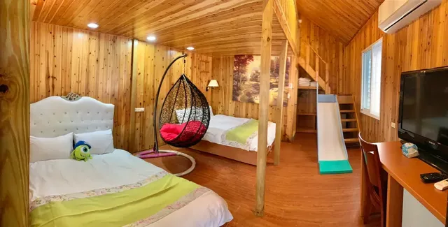 Fairy tale village ecological farm B & B-Six-family cabin for 8 people, parent-child slide-1