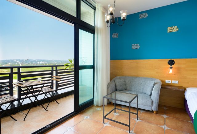 墾丁康逸旅宿comeinn2｜寵物友善-豪華陽臺雙人房-3