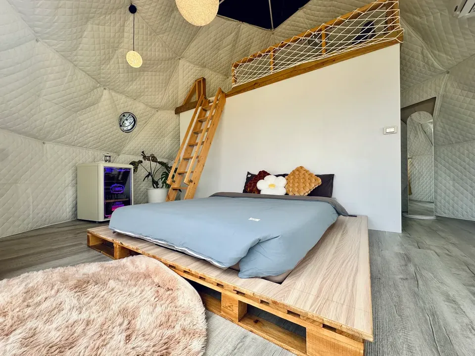 山見懶人露營 | 獨家85折起！星球帳上下鋪！獨立衛浴含冷氣！自助式露營體驗-【自助式懶人露營】星球帳-1