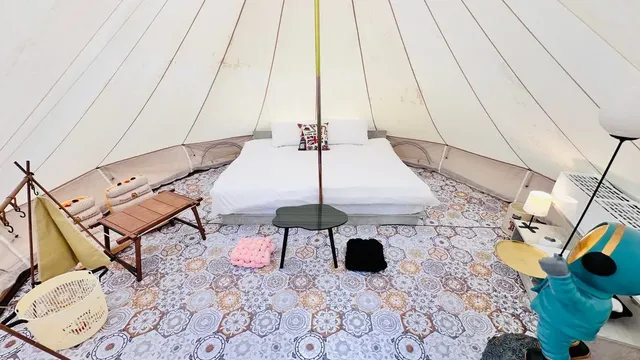 軒沐居Campsite | 鹿野高台，走路5分鐘就到熱氣球會場！多種豪華免搭帳篷及帳位-神殿雙人房-3