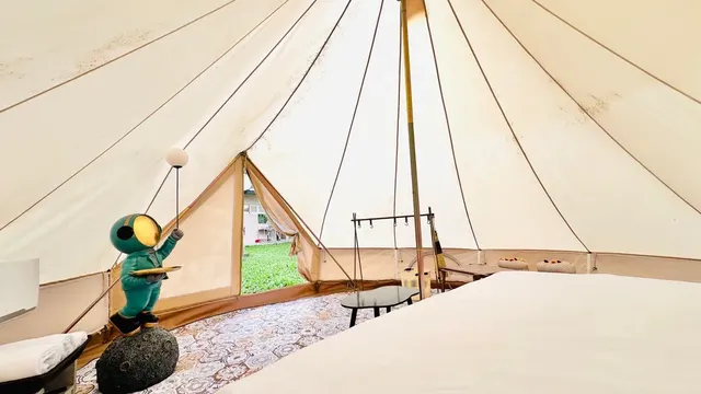 軒沐居Campsite | 鹿野高台，走路5分鐘就到熱氣球會場！多種豪華免搭帳篷及帳位-神殿雙人房-5