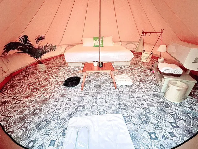 軒沐居Campsite | 鹿野高台，走路5分鐘就到熱氣球會場！多種豪華免搭帳篷及帳位-神殿雙人房-6