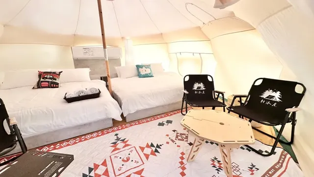 軒沐居Campsite | 鹿野高台，走路5分鐘就到熱氣球會場！多種豪華免搭帳篷及帳位-蓮花四人房-4