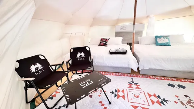 軒沐居Campsite | 鹿野高台，走路5分鐘就到熱氣球會場！多種豪華免搭帳篷及帳位-蓮花四人房-5