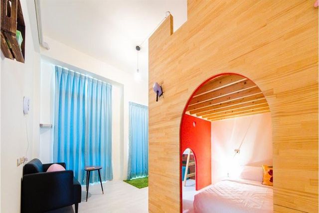 Anping two parent-child bed and breakfast-Old castle room-7