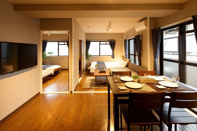 이 스테이 (E-STAY) 난바-MAX5people room【e-stay namba/self-apartment 】-3
