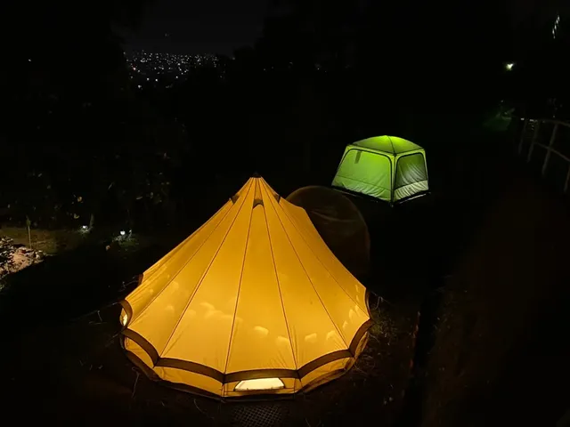 柚香露露野樂地｜免裝備｜專屬客廳帳｜全聯/家樂福/7-11/food panda通通有-爵士鐘型帳_獨立客廳帳+炊事工具｜可住2~4人-7