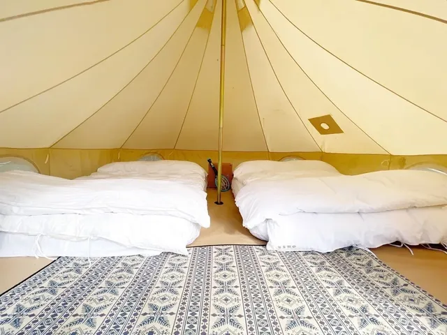 黃金好望角露營區 | 限時優惠75折！超美夕陽懶人露營，豪華一泊二食-小資鐘型帳-1