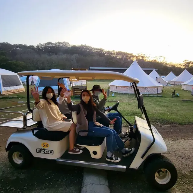 黃金好望角露營區 | 限時優惠75折！超美夕陽懶人露營，豪華一泊二食-小資鐘型帳-6