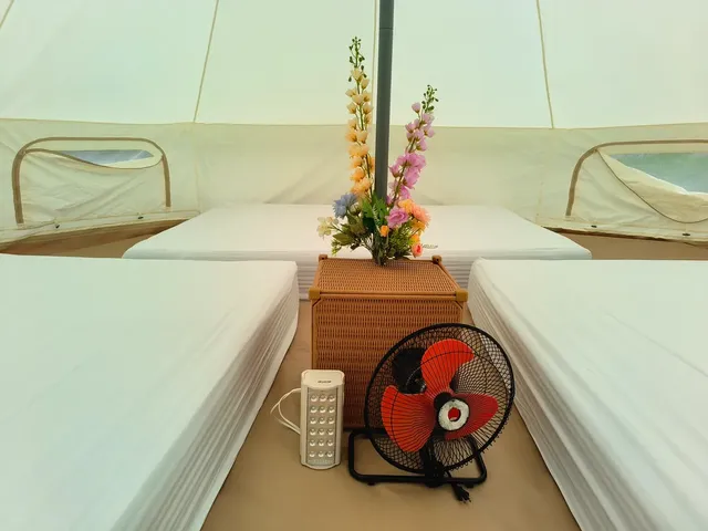 黃金好望角露營區 | 限時優惠75折！超美夕陽懶人露營，豪華一泊二食-經典鐘型帳-9