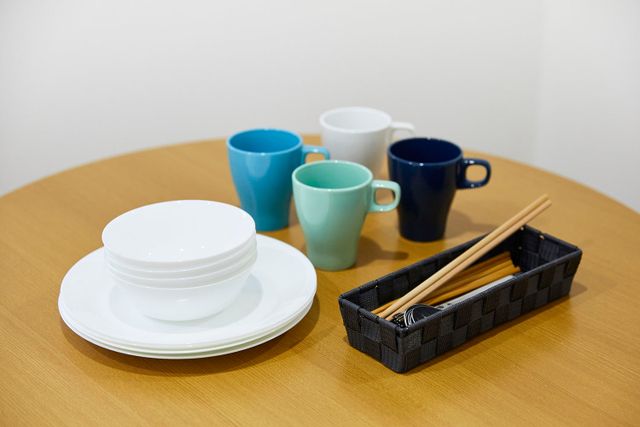 dishes and cups