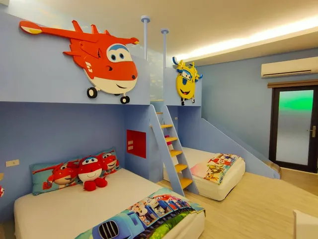 宜蘭五結童心親子民宿｜附溜滑梯-Super wings-9