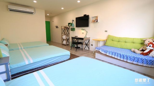 Partly sunny B & B-微風綠六人房-3