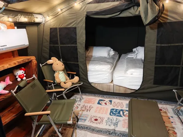 帆船村露營區｜獨家7折起！豪華露營一泊三食-網紅充氣帳篷2-2