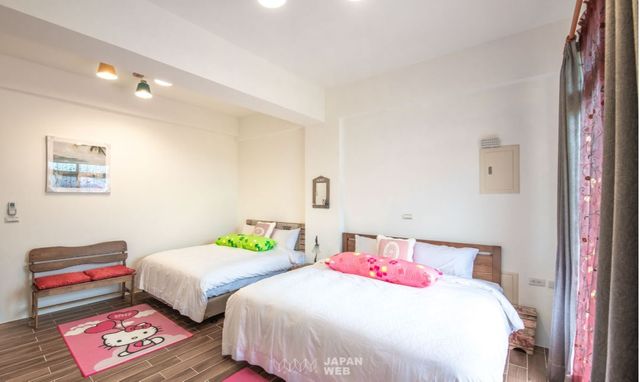 Country Arts BnB-Happy parent-child quadruple room (spring firefly)-2