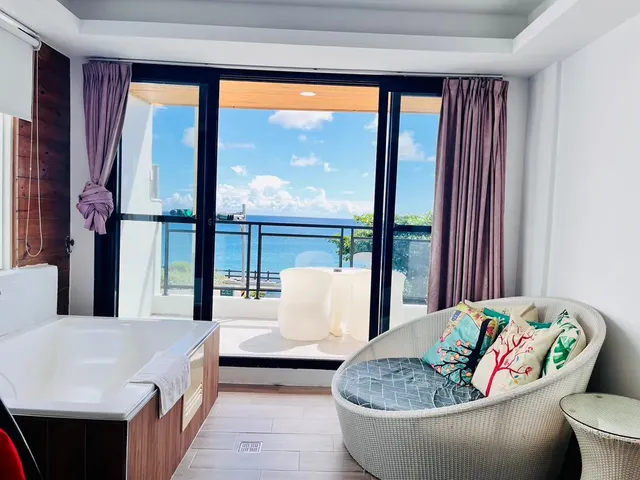 Kenting Bed and Breakfast. Iwate Hotel-Ocaen view room l Ocean View Double Room-11