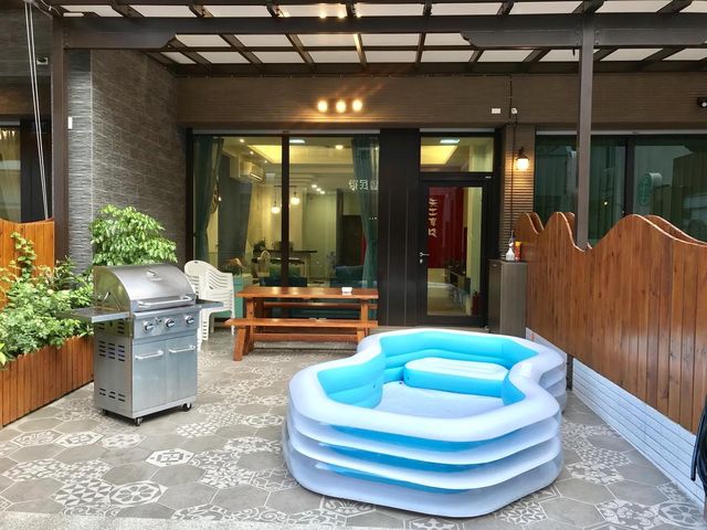 天工享棧｜ 7~18人墾丁包棟 | BBQ烤肉&兒童戲水池＆KTV＆麻將＆遊戲機-六房包棟18人（四人房*2+三人房*2+雙人房*2）-7