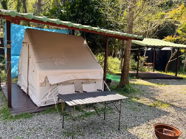 靜月居|絕美峨眉湖景、特色小木屋、鄰近十二寮古道-免搭帳懶人露營|雙人屋脊帳-2