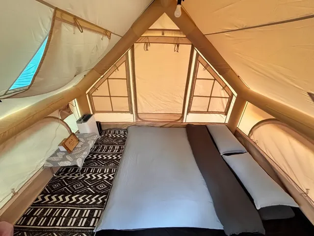靜月居|絕美峨眉湖景、特色小木屋、鄰近十二寮古道-免搭帳懶人露營|雙人屋脊帳-1