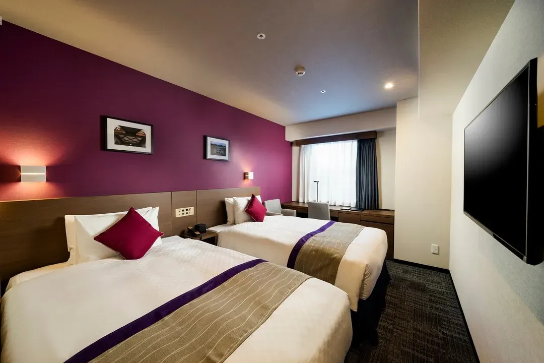 【福岡馬拉松推薦: 限定兩日預訂】福岡天神南BestWestern PLUS飯店｜天神南站步行5分/方便至中州屋台-高級雙床房【不挑房】-1