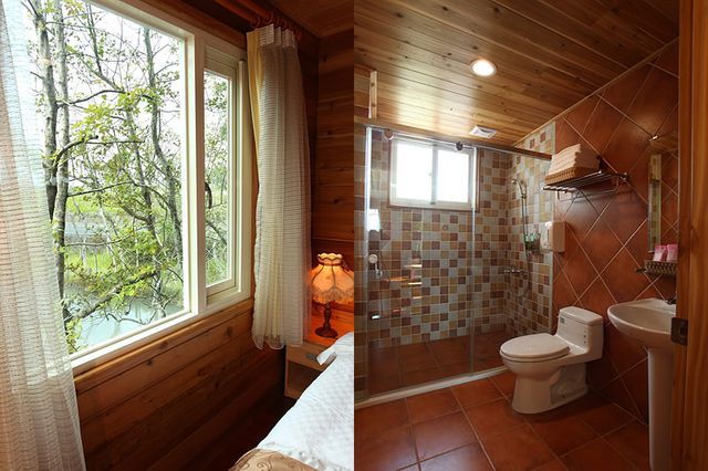 北方札特｜鄰近羅東夜市-木屋館 Log Cabin 202四人套房-4