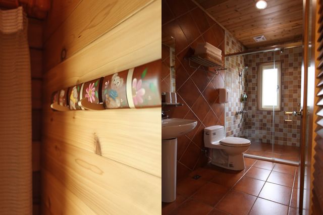 北方札特｜鄰近羅東夜市-木屋館 Log Cabin 203四人套房-4