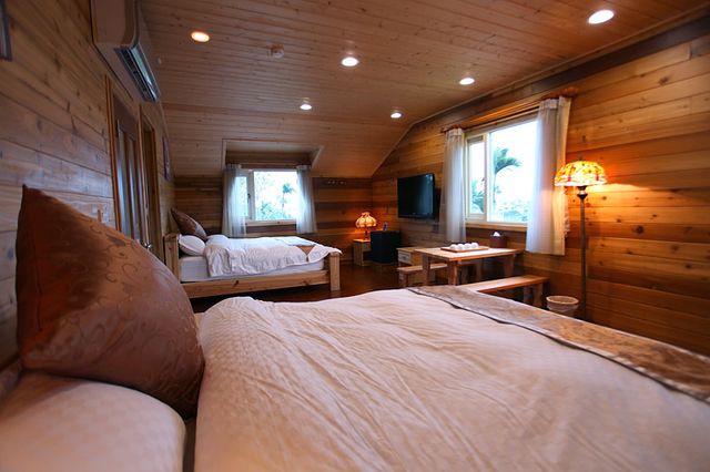 北方札特｜鄰近羅東夜市-木屋館 Log Cabin 301四人套房-2