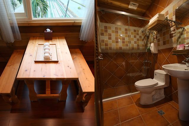 北方札特｜鄰近羅東夜市-木屋館 Log Cabin 301四人套房-4