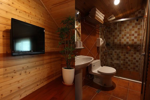 北方札特｜鄰近羅東夜市-木屋館 Log Cabin 302四人套房-4