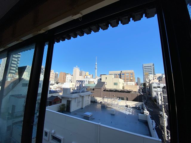 お部屋からスカイツリーの眺望