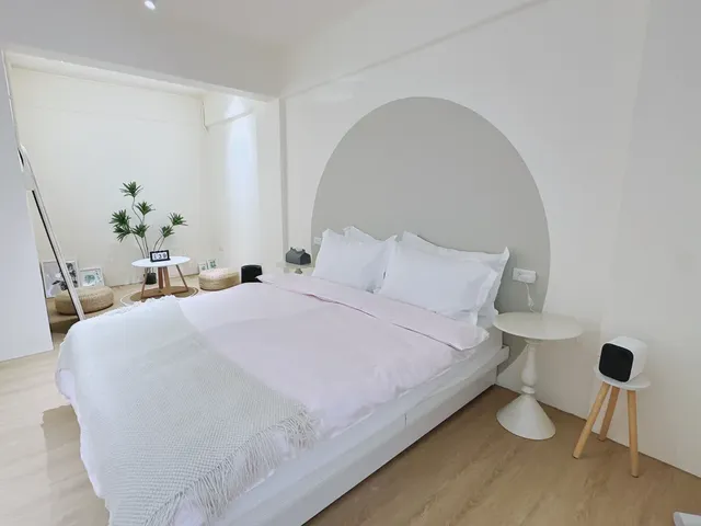 Homiday-Have a good sleep ~ Double Suite 301. 2 minutes walk to Guoguang Passenger Transport Puli Station. Newly decorated self-check-in-4