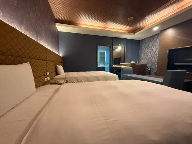 麗莎旅舘-豪華商務雙床房-7