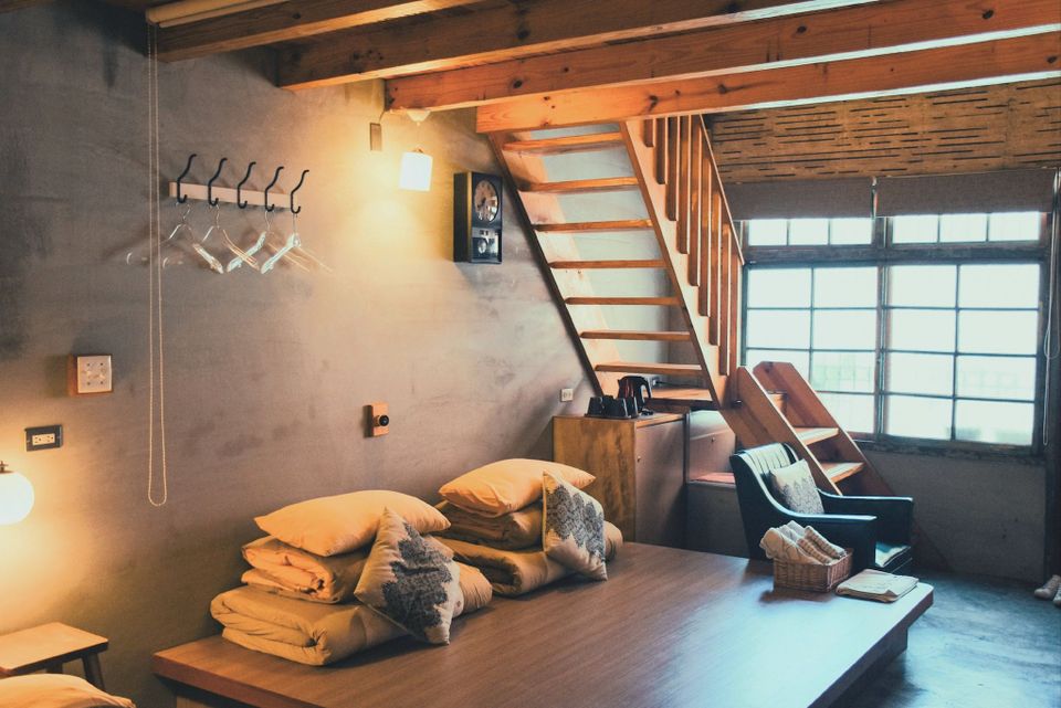 台南老古石渡 | 可選購2-4人包棟、老宅復古風、鄰近神農街-獨棟雙人房-附浴缸-吉福居-3