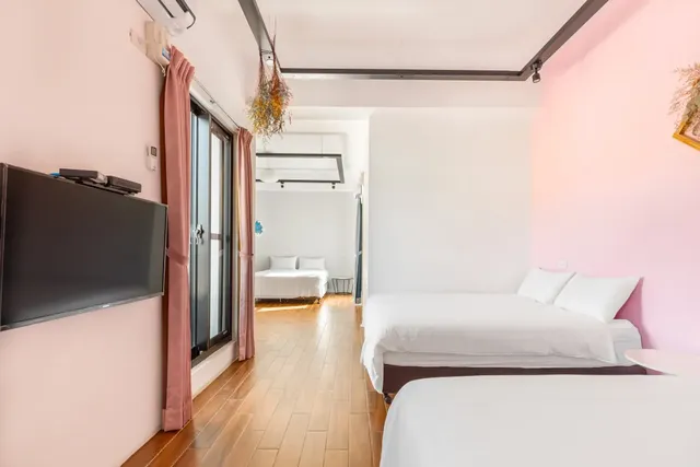 墾丁25Inn 龍潭湖畔旅店|可16人包棟 | 寵物友善-山景家庭房-7