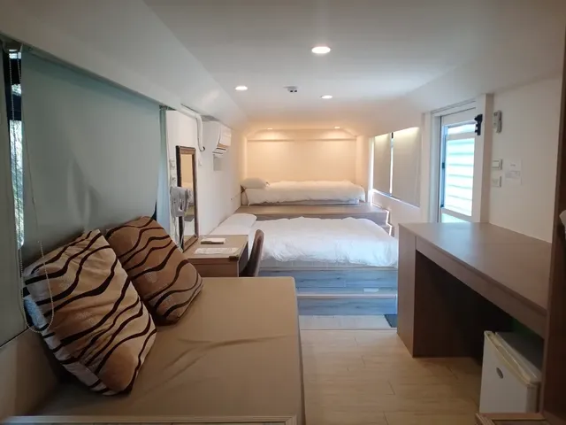 日月潭秘境民宿 包棟 KTV 烤肉 免費停車場-星空露營車套房-1