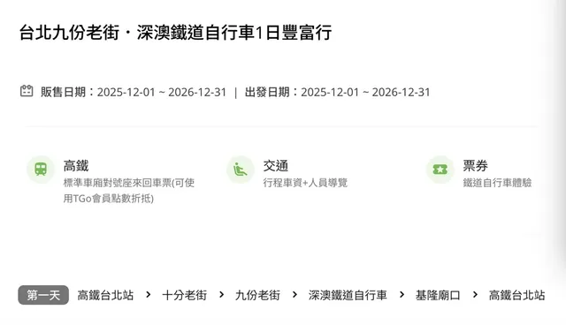 【高鐵新北假期】九份老街．深澳鐵道自行車1日豐富行-台北九份．深澳自行車1日遊-4