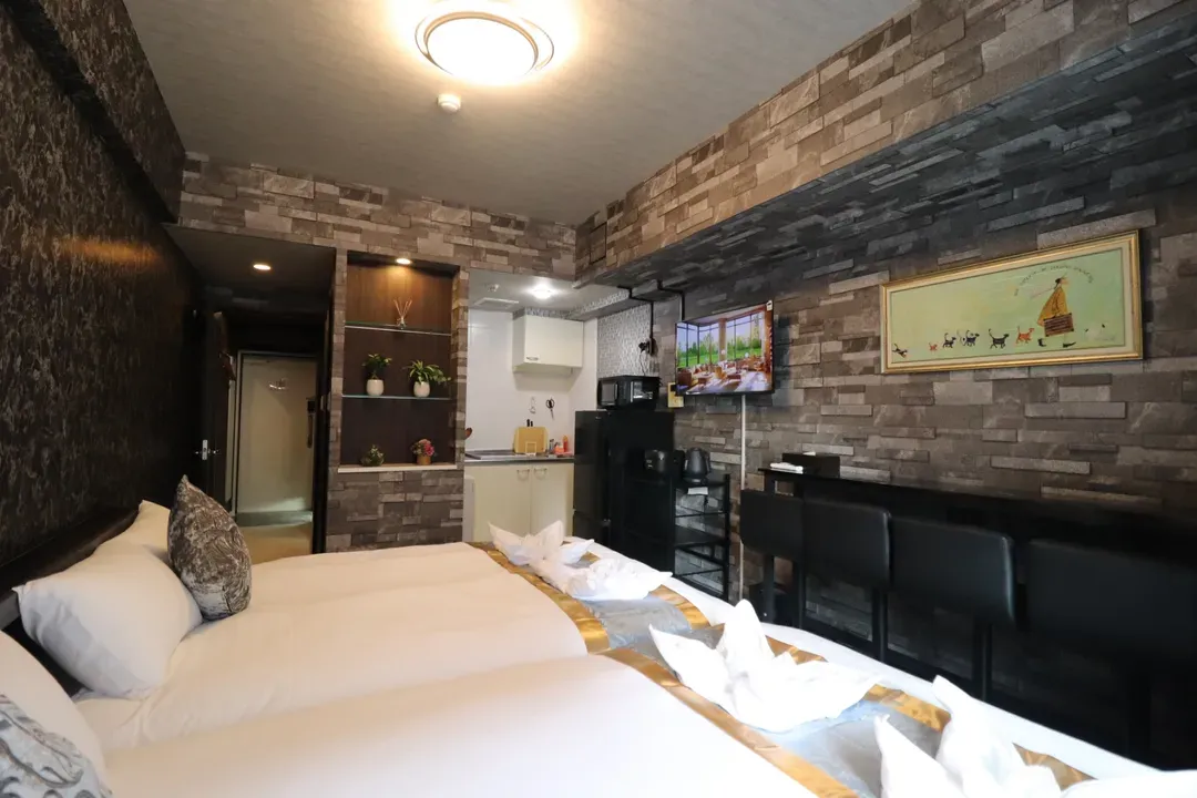 心齋橋旅居｜長堀橋站步行5分＊難波、道頓堀步行即達＊提供Wi-Fi＊設備齊全＊設計感客房
