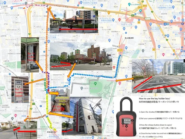 Within walking distance of Airport Bus Terminal/JR Namba Station, 5 minutes walk from JR Ashiharabashi Station, 1 room per floor-South Village 501-6