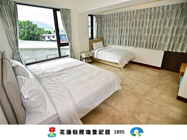 喜悅民宿 | 12-18人花蓮Villa包棟 | 海景&電梯＆大空間-三人房-4