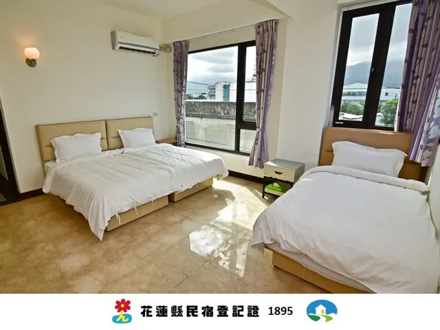喜悅民宿 | 12-18人花蓮Villa包棟 | 海景&電梯＆大空間-三人房-2