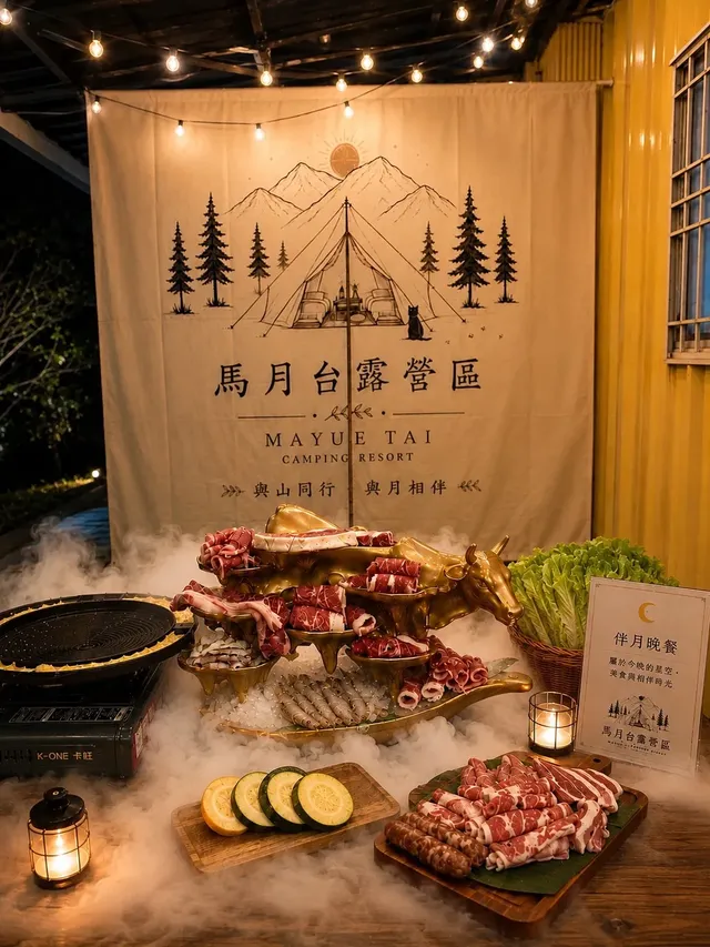 馬月台露營區 | 百萬夜景絕佳觀賞點、寵物友善營區-4人神殿帳(包區)-11