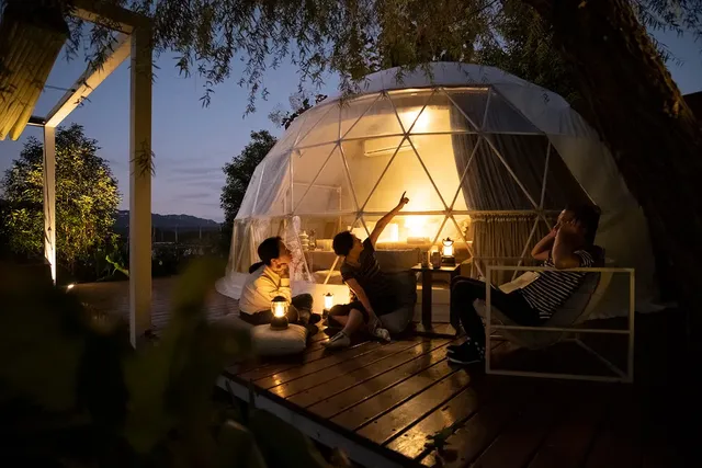 Glamping Hygge Hill 山野森活 | 全新上架!一泊四食、北歐風奢華星球帳、手作活動+在地體驗-圓形帳篷-6