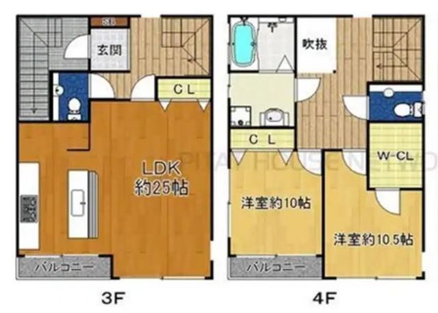 北堀江旅居｜豪華樓中樓/四橋站步行2分/近心齋橋商圈＆美國村-3F & 4F-15