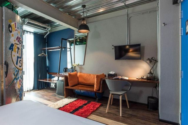 曼谷梅斯泰爾車庫飯店（MeStyle Garage Hotel - SHA Extra Plus）-標準雙床房（不含早餐）（Standard Twin room（Room only）-4