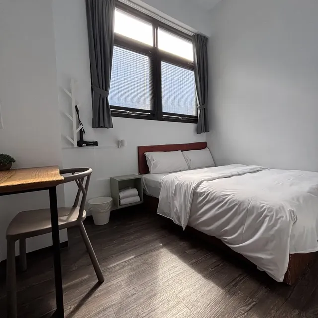 Lütel Hotel │ Xpark · Taoyuan Airport MRT A18 · HSR-Double Bed With Shared Bathroom-3