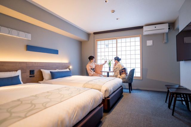 You can watch a TV and have a breakfast here with friends or family.
