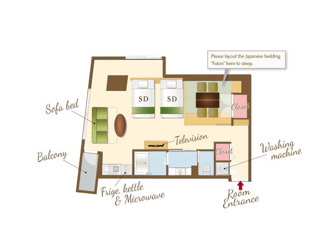 RESI STAY HOTEL SUN CHLORELLA-日式豪華房-10